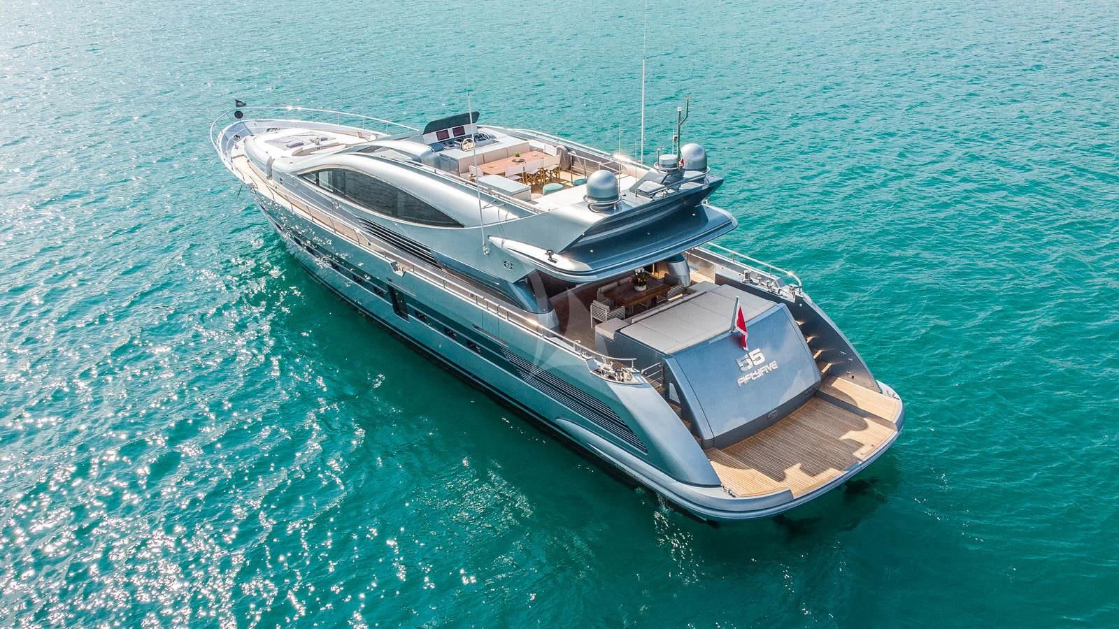 a boat in the water aboard 55 FIFTYFIVE Yacht for Charter