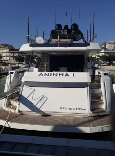 a boat with a person on the front aboard ANINHA 1 Yacht for Sale