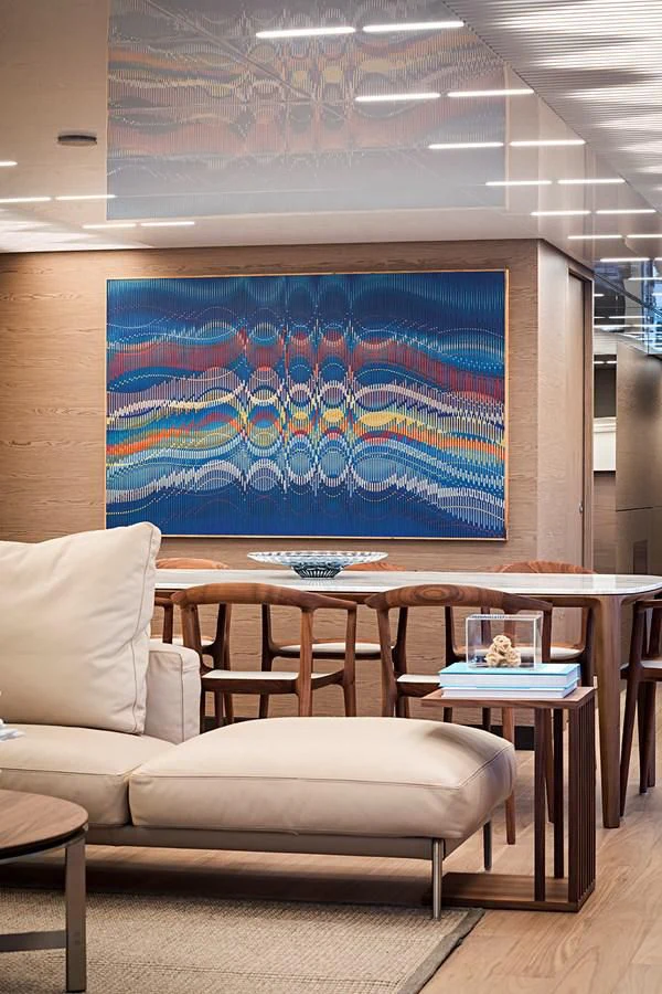 a room with a large screen aboard ANINHA 1 Yacht for Sale