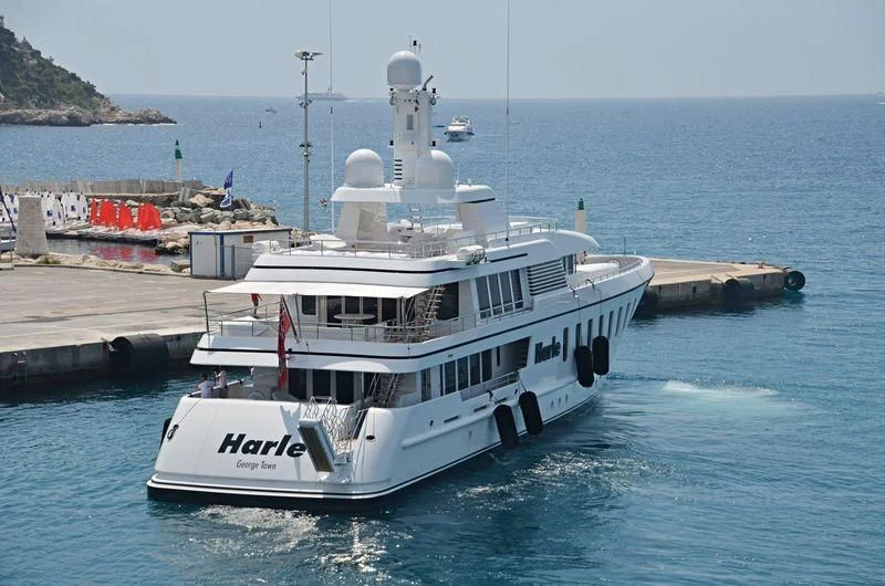 a boat on the water aboard HARLE Yacht for Sale