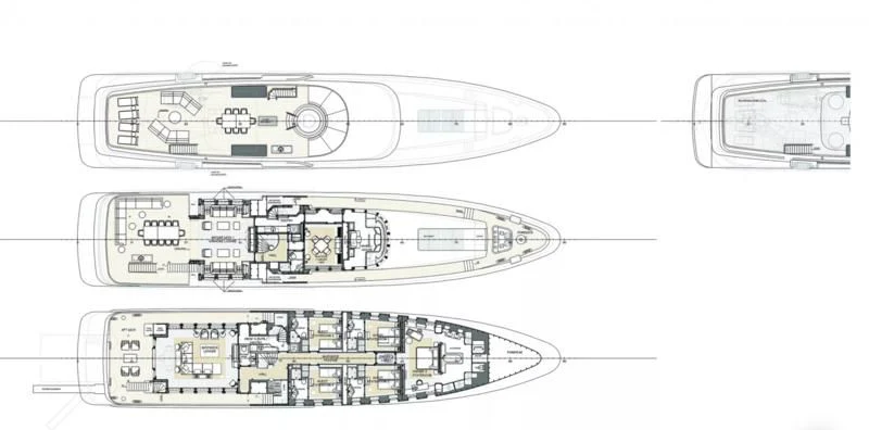 diagram, engineering drawing aboard HARLE Yacht for Sale