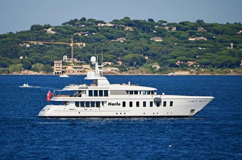 a boat on the water aboard HARLE Yacht for Sale