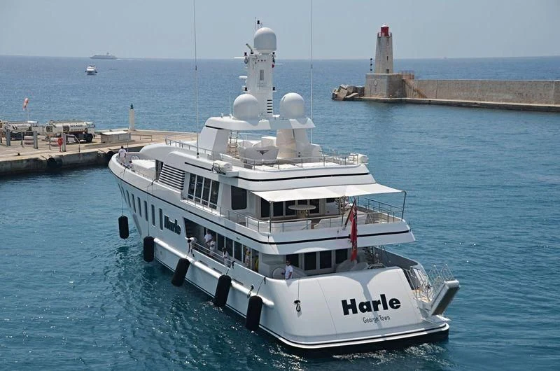a boat on the water aboard HARLE Yacht for Sale