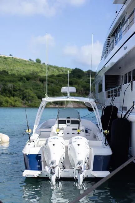 a boat on the water aboard HARLE Yacht for Sale
