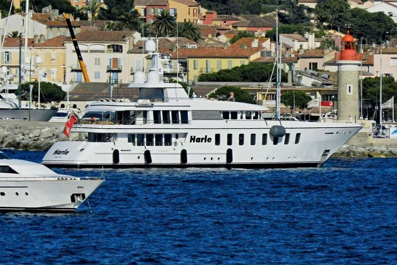 a boat in the water aboard HARLE Yacht for Sale