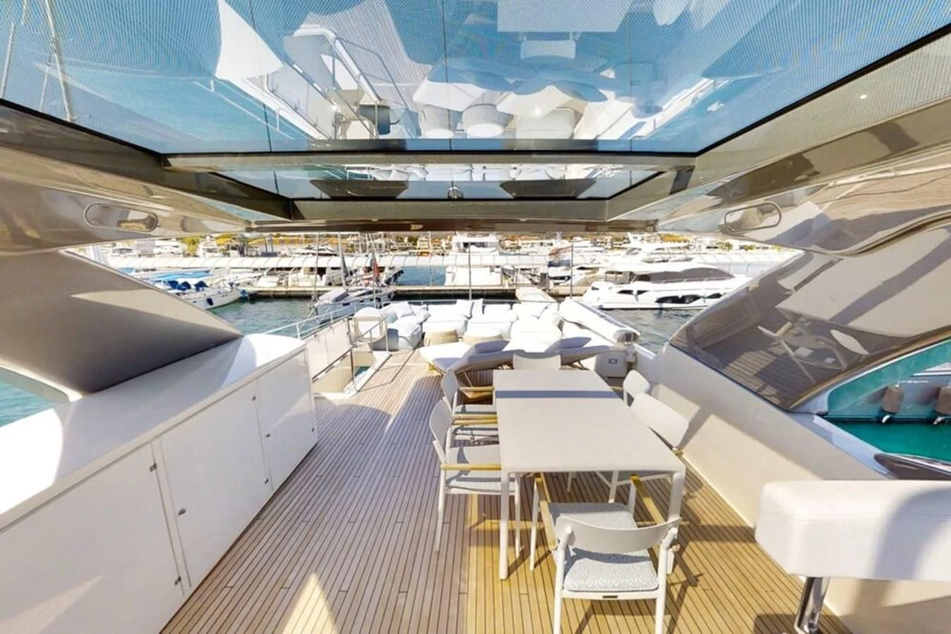 inside of a building aboard KATARIINA XO Yacht for Sale