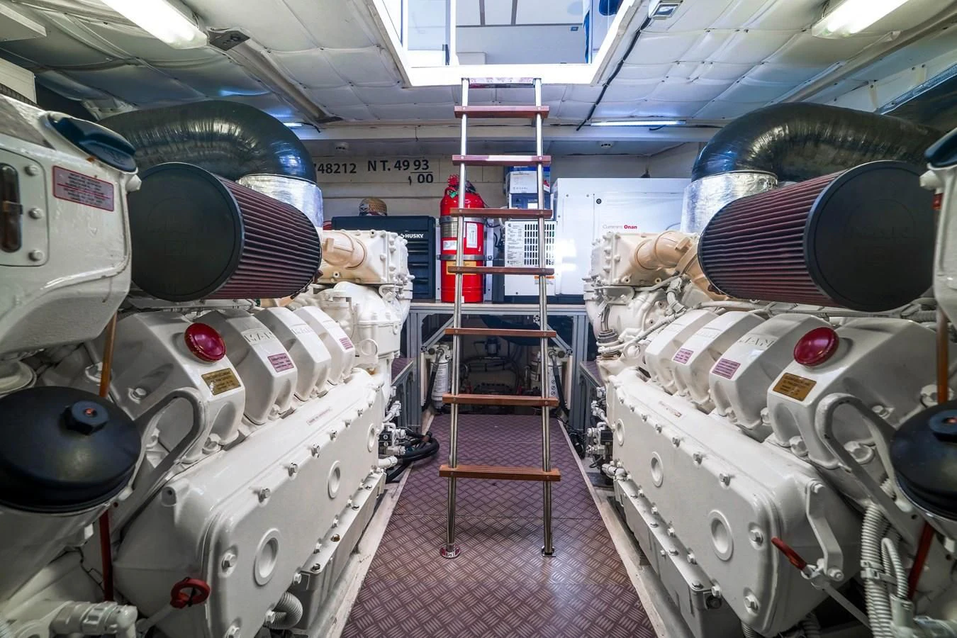 a room with machinery and equipment aboard KATARIINA XO Yacht for Sale