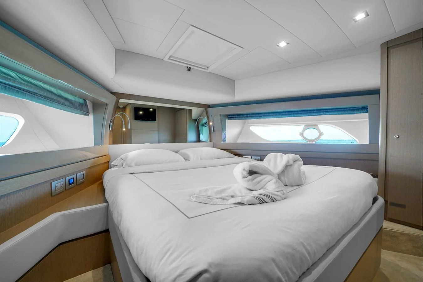 a hospital room with beds aboard KATARIINA XO Yacht for Sale