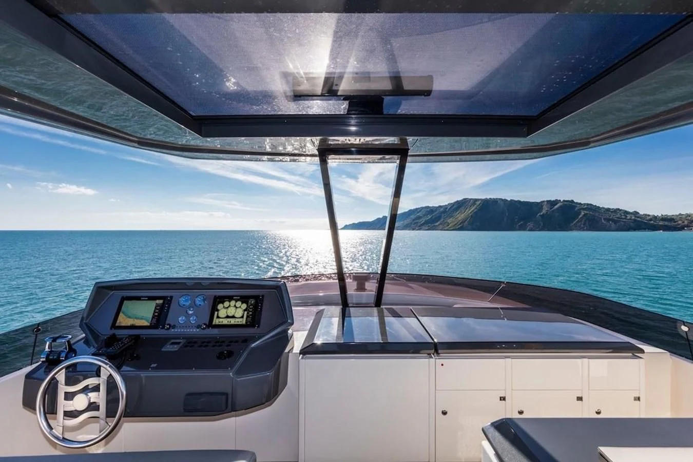 the front of a boat aboard KATARIINA XO Yacht for Sale