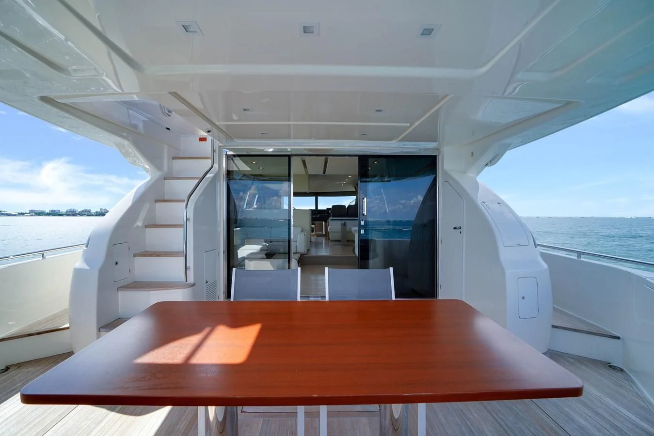 a table on a boat aboard KATARIINA XO Yacht for Sale