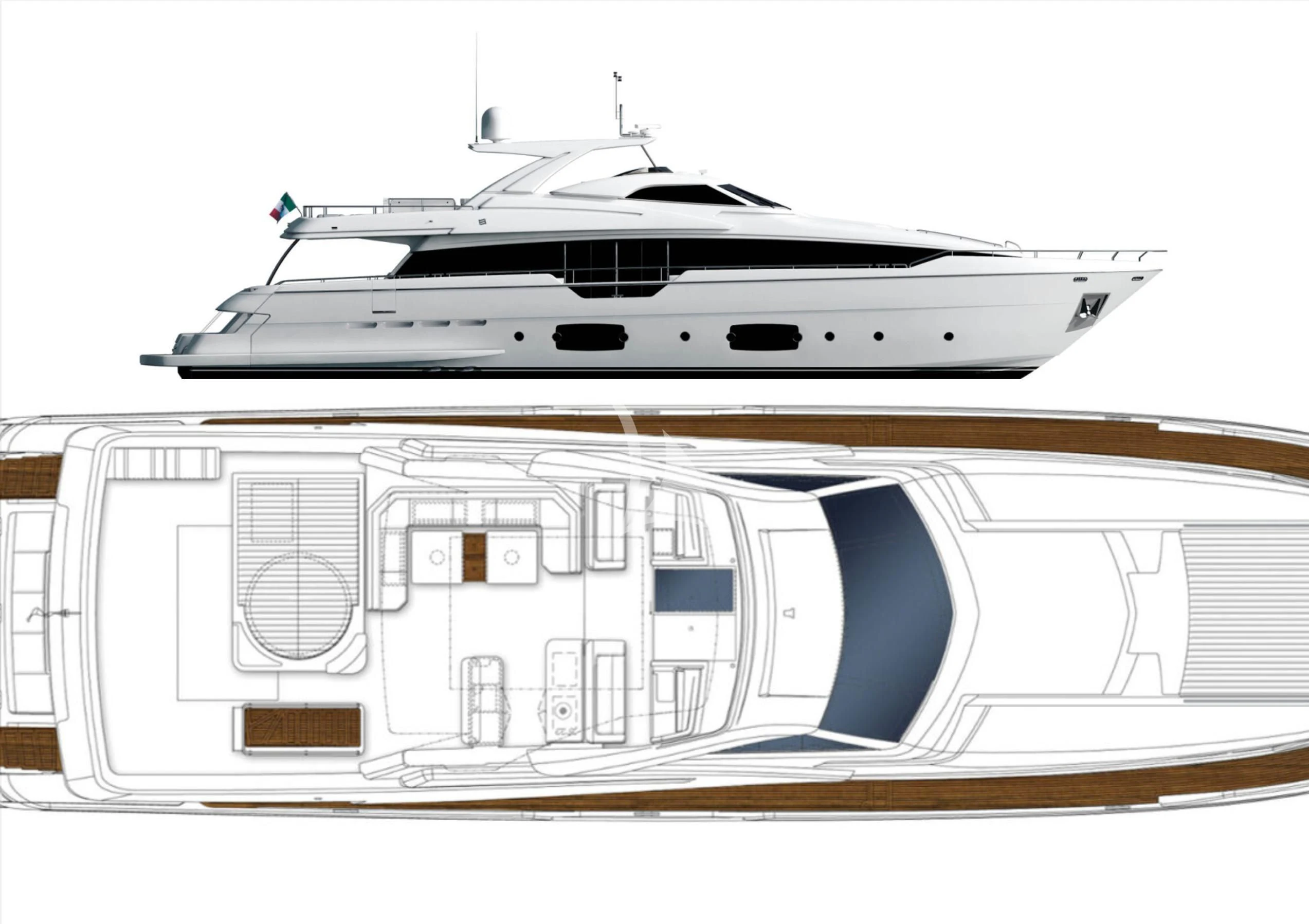 engineering drawing aboard KATARIINA XO Yacht for Sale
