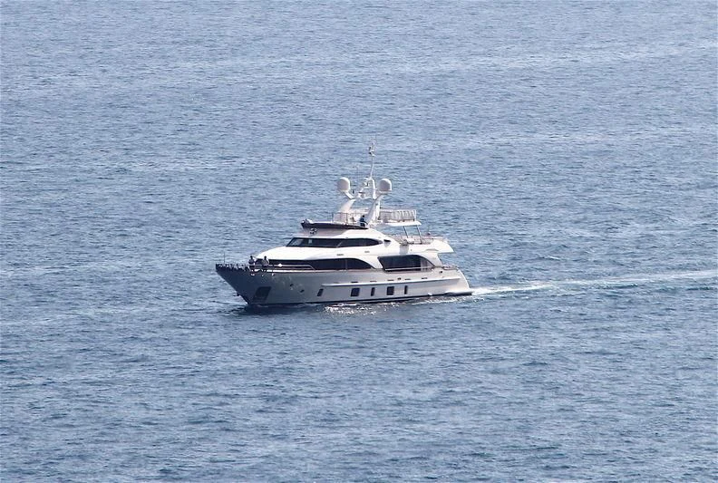 a boat in the water aboard SERENITY MIA Yacht for Sale