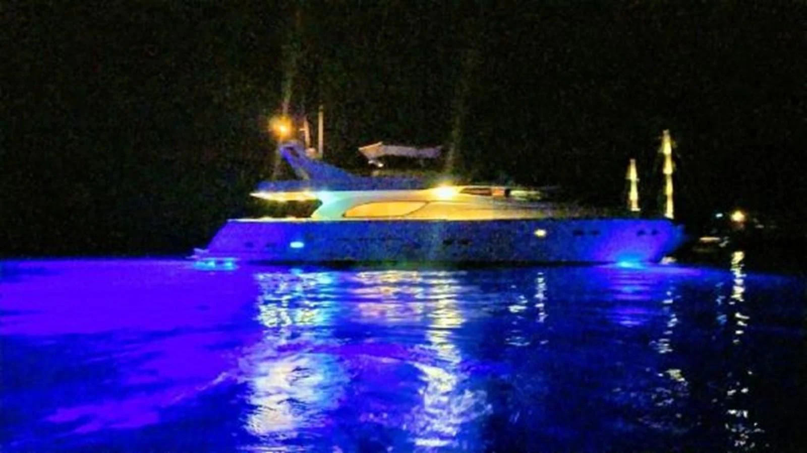 a ship on the water aboard 2000 FERRETTI  80 Yacht for Sale