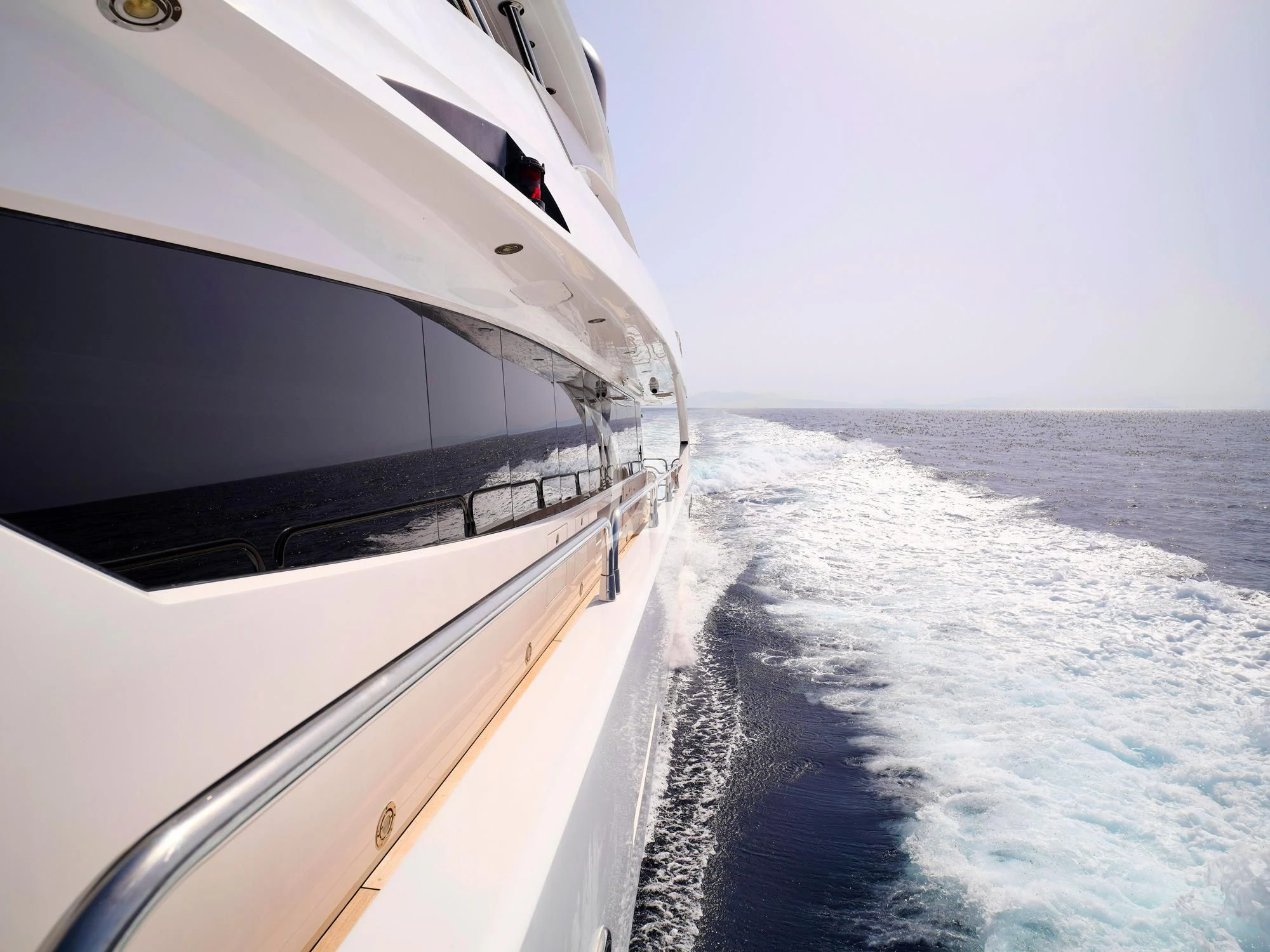 a boat on the water aboard WHITE PEARL I Yacht for Sale