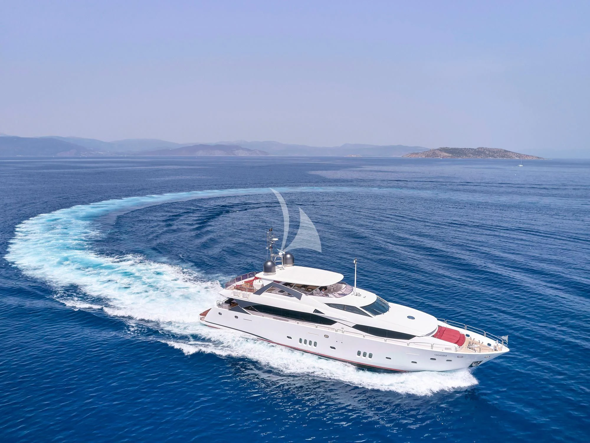 a boat on the water aboard WHITE PEARL I Yacht for Sale