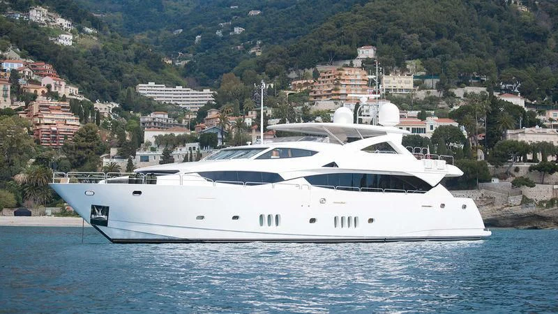 a white yacht in the water aboard WHITE PEARL I Yacht for Sale