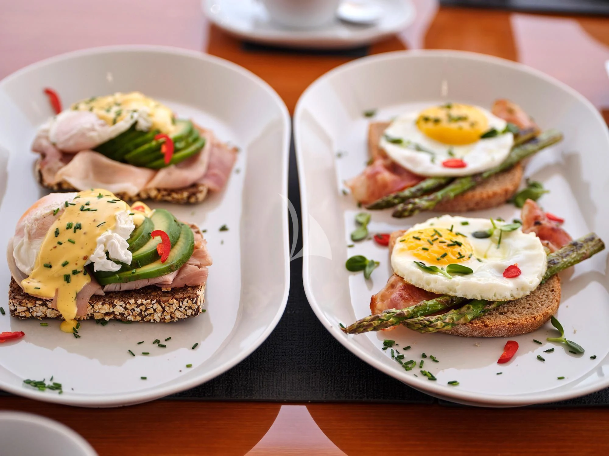 a plate of food aboard WHITE PEARL I Yacht for Sale