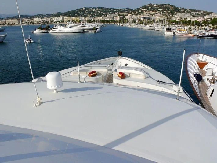 a boat on the water aboard HAPPY LIFE Yacht for Sale