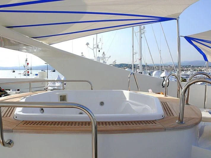 a boat on the water aboard HAPPY LIFE Yacht for Sale