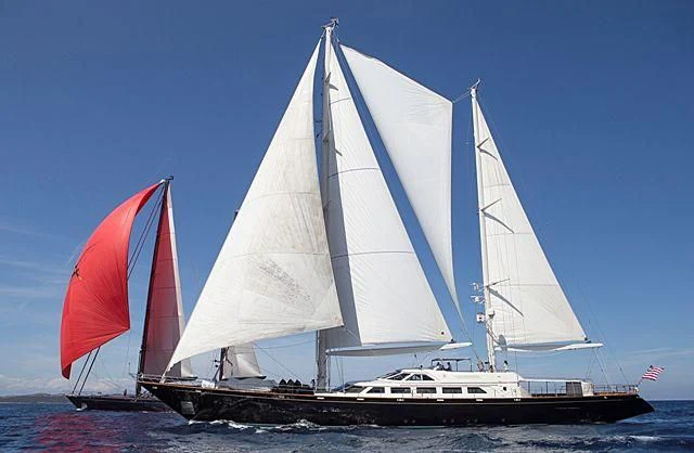a sailboat on the water aboard BELLE BRISE Yacht for Sale