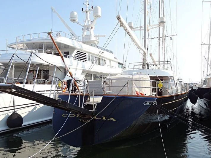a couple of boats are parked in the water aboard BELLE BRISE Yacht for Sale