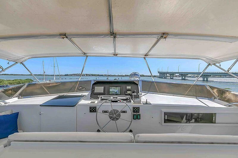 the front of a boat aboard LA VIDA Yacht for Sale