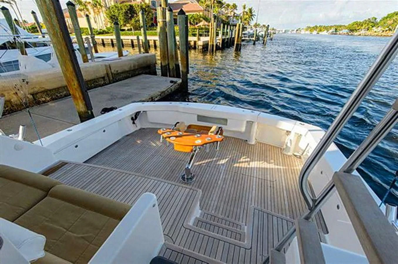 a boat on the water aboard DON'T STOP BELIEVIN Yacht for Sale