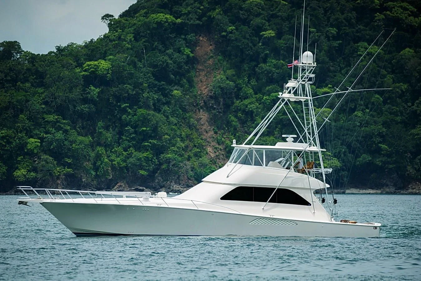 a boat on the water aboard DON'T STOP BELIEVIN Yacht for Sale