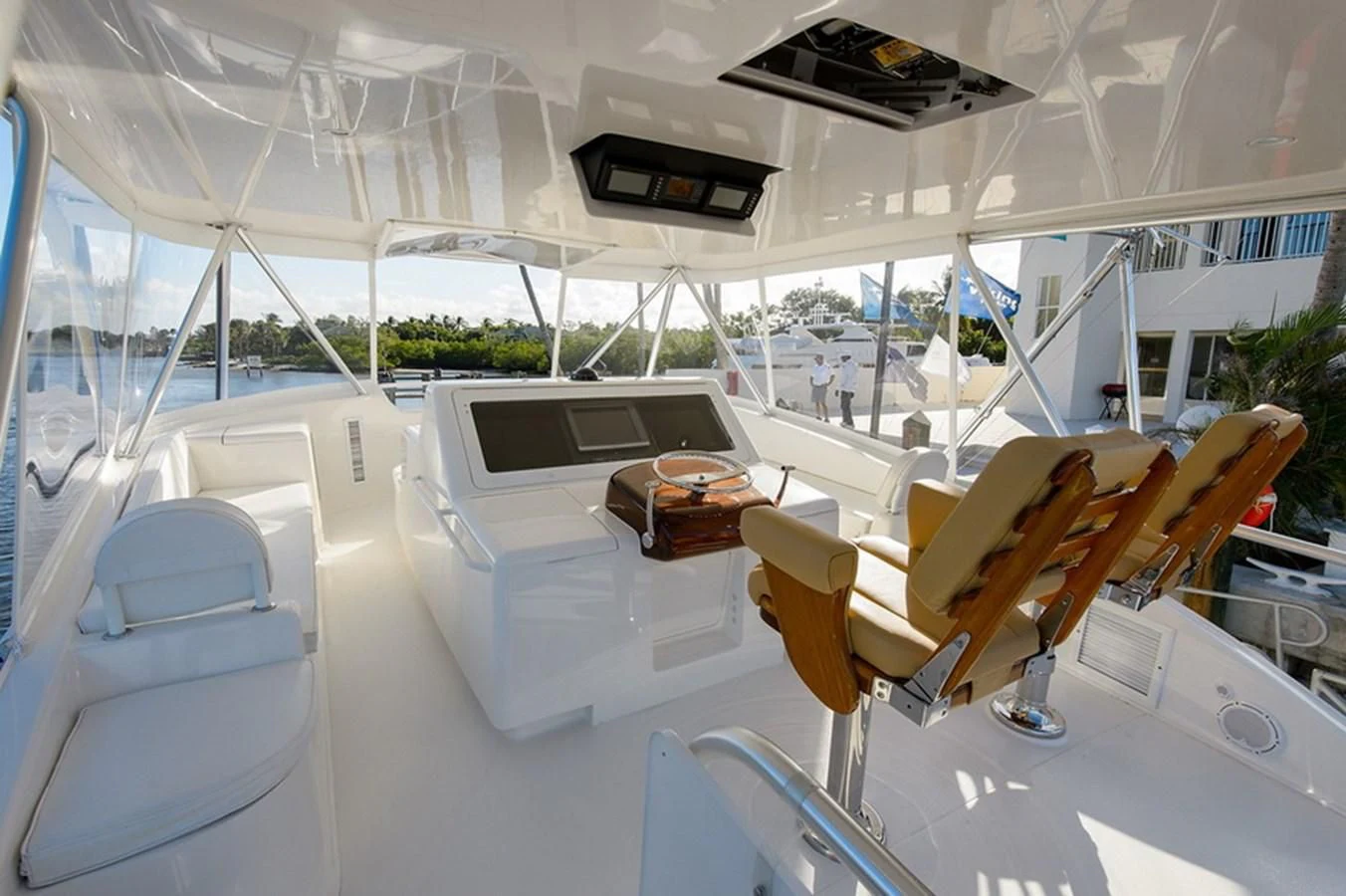 a room with chairs and a table aboard DON'T STOP BELIEVIN Yacht for Sale