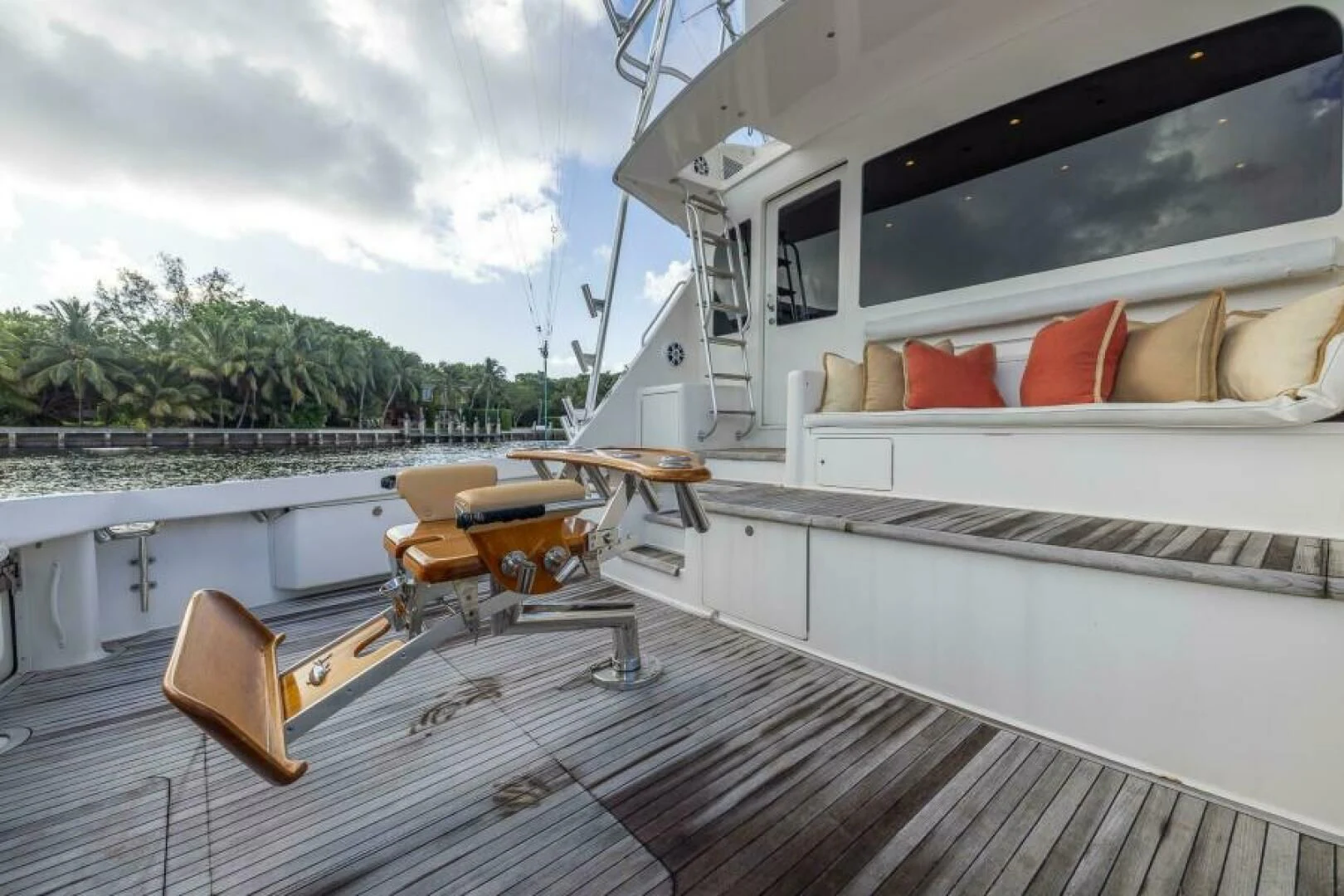 a boat on the water aboard DON'T STOP BELIEVIN Yacht for Sale