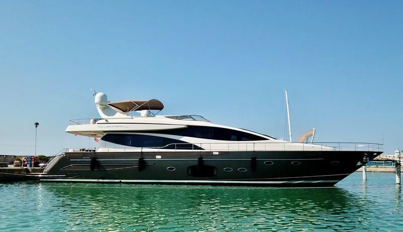 a boat on the water aboard SULA Yacht for Sale
