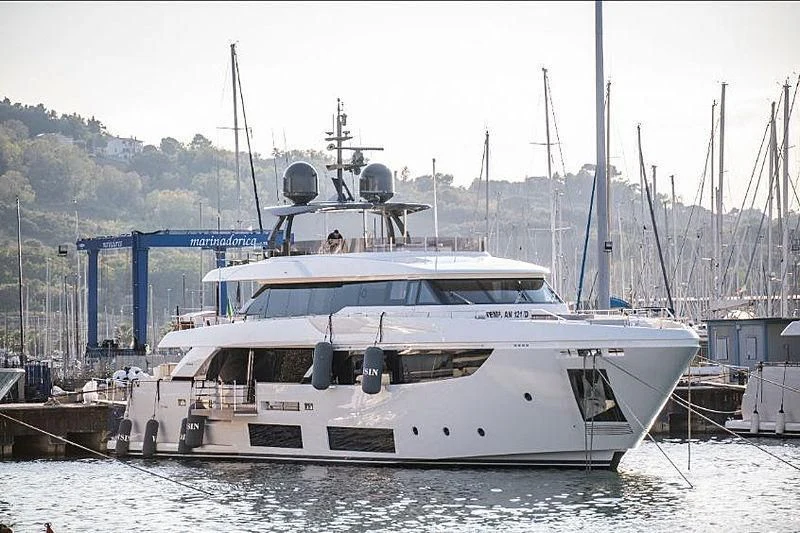 a boat in the water aboard SK Yacht for Sale