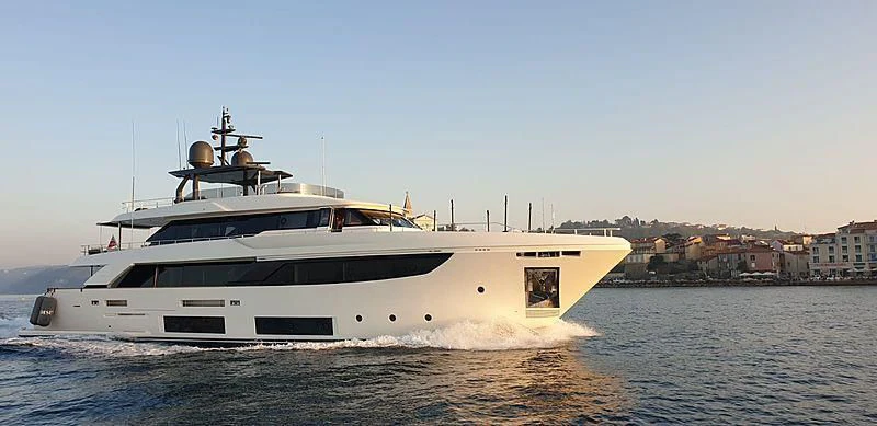 a boat on the water aboard SK Yacht for Sale
