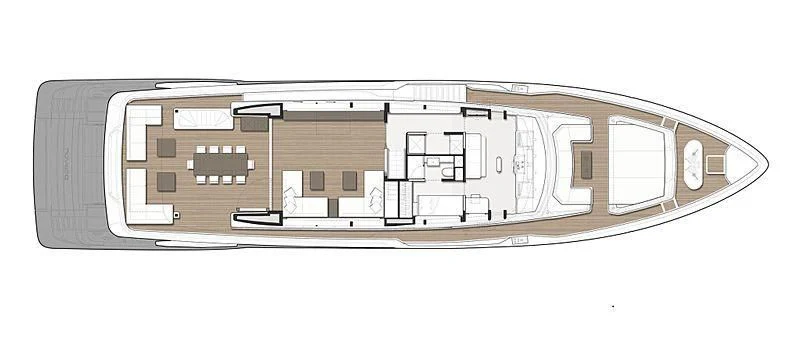 diagram, engineering drawing aboard SK Yacht for Sale