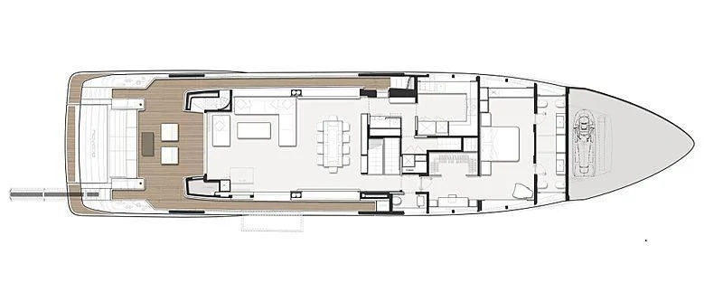 diagram, engineering drawing aboard SK Yacht for Sale