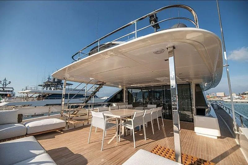 a boat on the water aboard SK Yacht for Sale