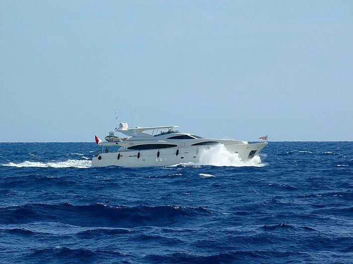 a boat in the water aboard ILLA PUERTO PORTALS Yacht for Sale