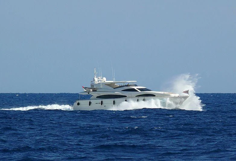 a boat in the water aboard ILLA PUERTO PORTALS Yacht for Sale