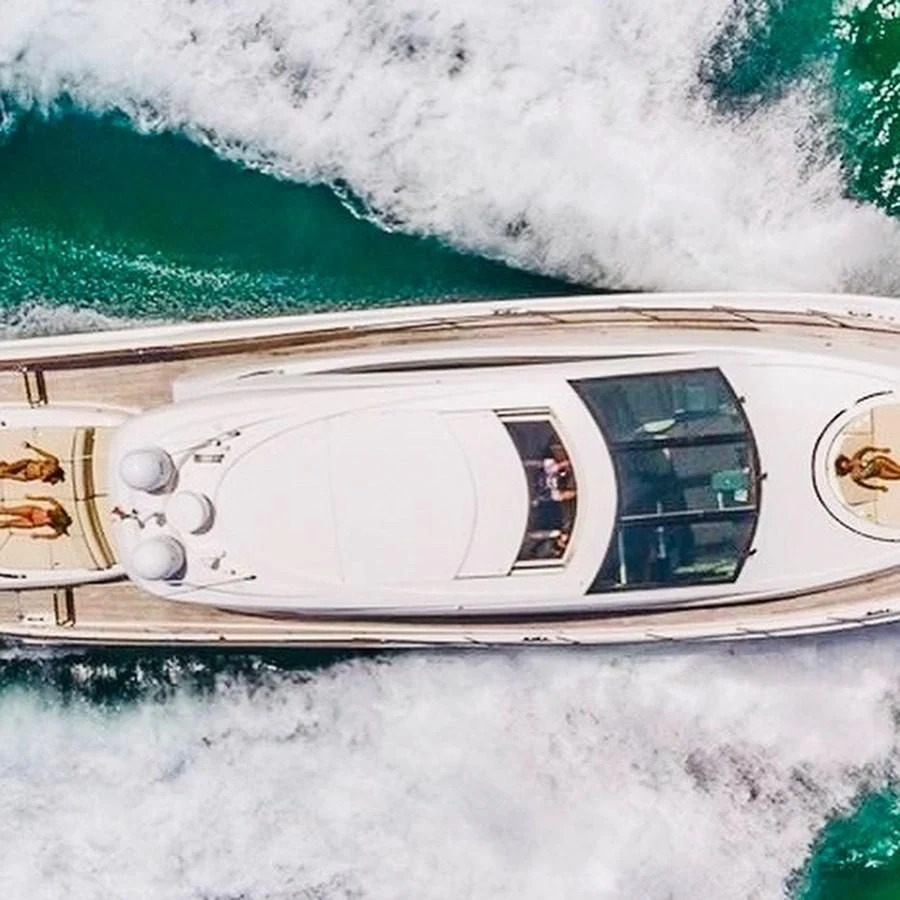 a boat with a person in it aboard LADY H Yacht for Sale