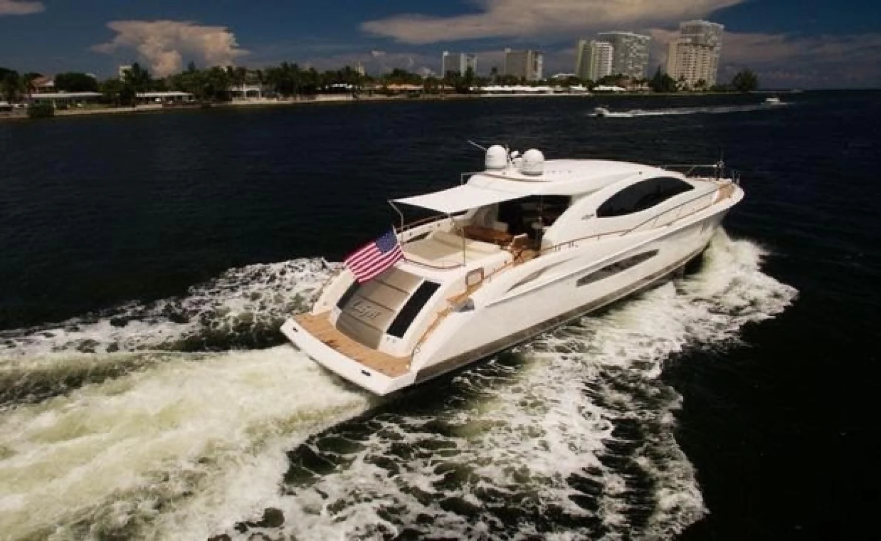 a boat on the water aboard LADY H Yacht for Sale