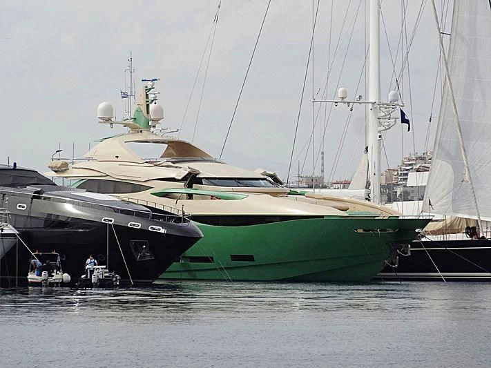 a couple of boats sit in the water aboard ALMAHA Yacht for Sale