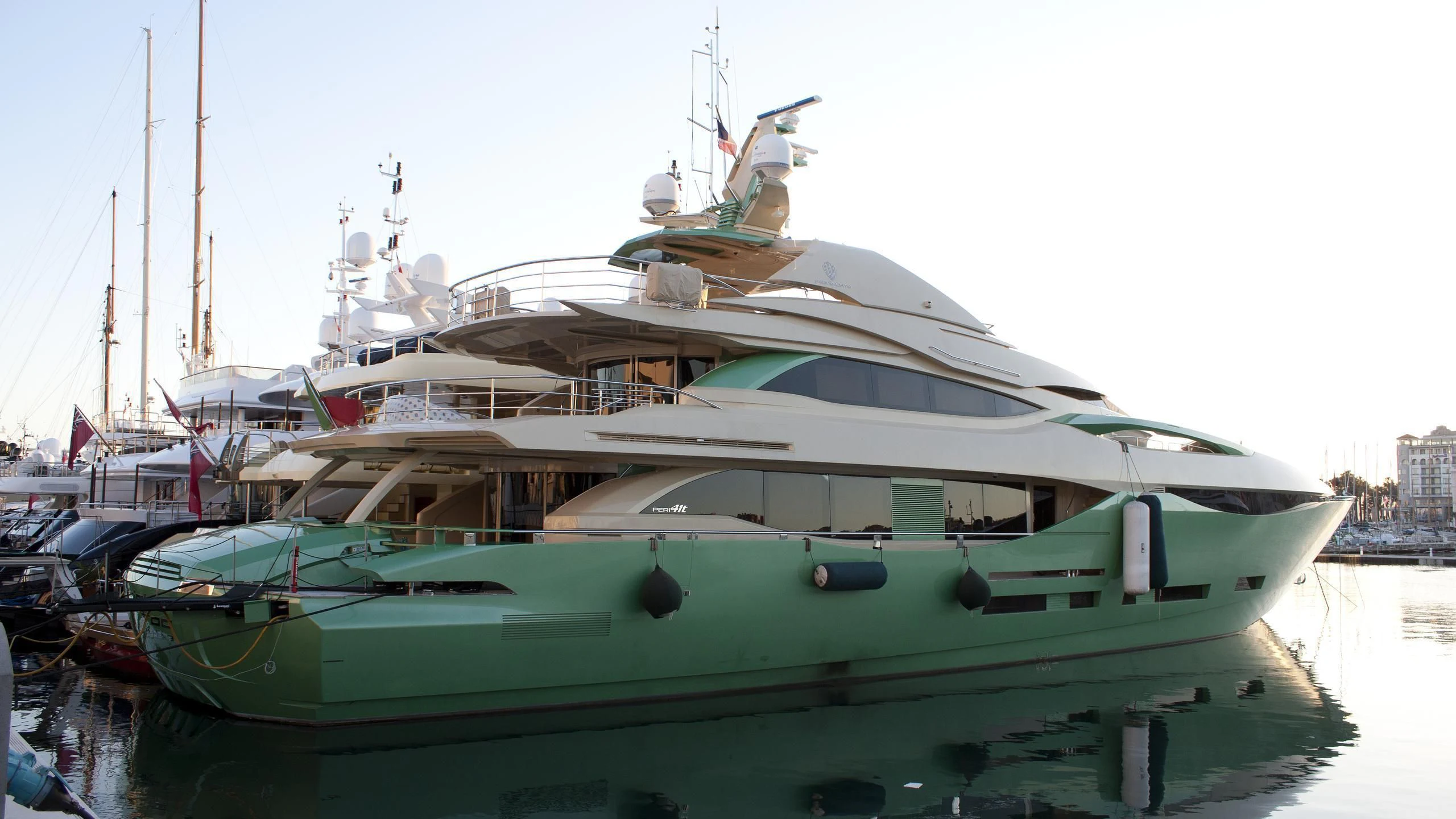 a boat in the water aboard ALMAHA Yacht for Sale