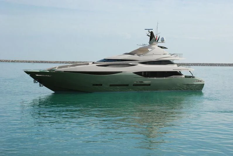 a boat in the water aboard ALMAHA Yacht for Sale