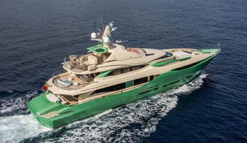 a boat on the water aboard ALMAHA Yacht for Sale