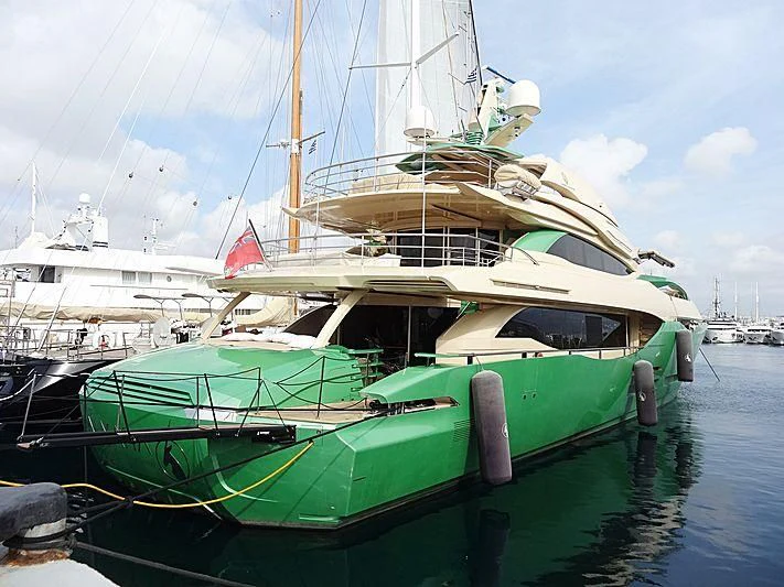 a boat in the water aboard ALMAHA Yacht for Sale