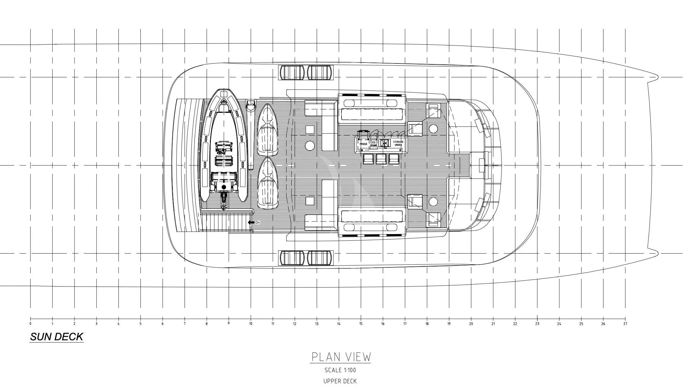 diagram aboard SPACECAT Yacht for Sale
