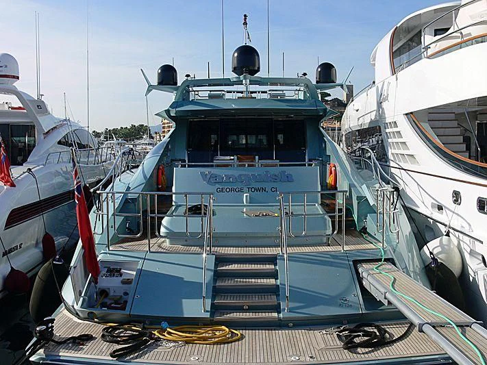 boats are parked in the water aboard VANTAGE Yacht for Sale