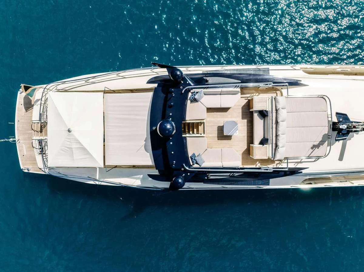 a boat on the water aboard VANTAGE Yacht for Sale