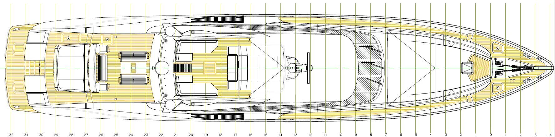 a yellow building with a lot of windows aboard VANTAGE Yacht for Sale