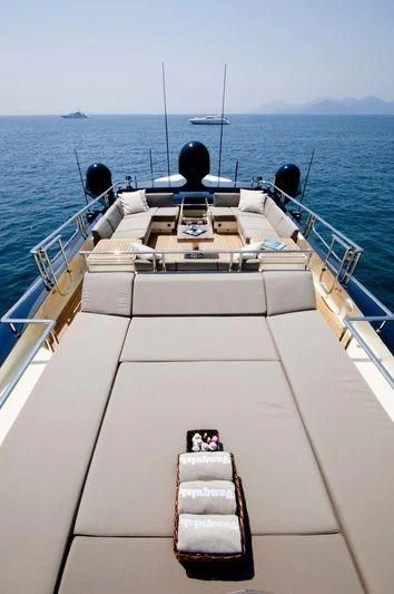 a boat on the water aboard VANTAGE Yacht for Sale